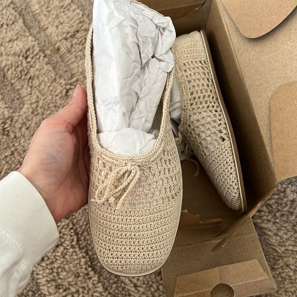 New Zara crochet shoes